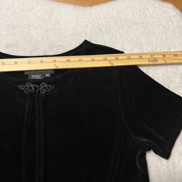 Carole Little Oriental Inspired Round Neck Dress with Mock Short Cardigan Sz 10 - Picture 10 of 11